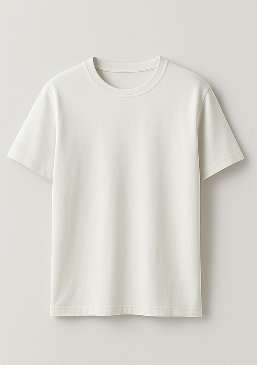 Men's Premium Cotton White T-Shirt