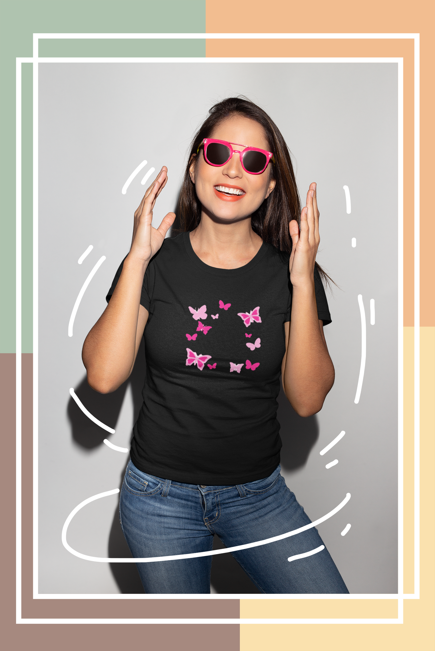 Premium Printed T-shirt | Butterfly